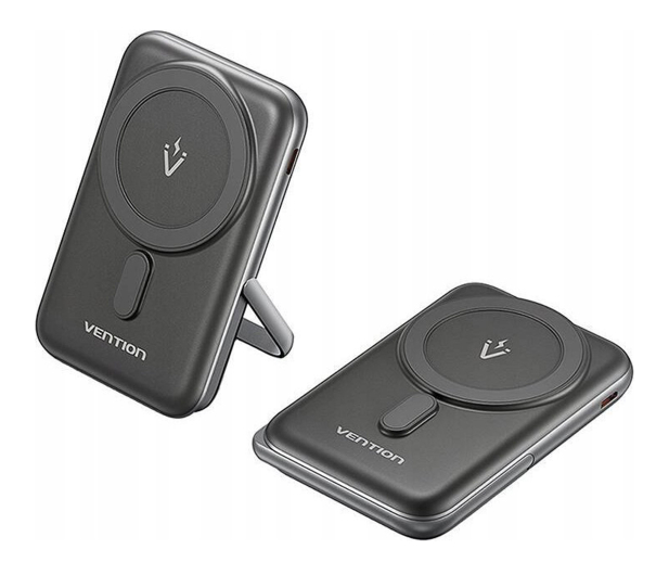 Vention Bezprzewodowy magnetyczny powerbank 20W PD 10000 mAh czarny - 1543375 - zdjęcie 3